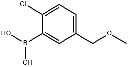 2-氯-5-甲氧基甲基苯基硼酸,1451392-23-6,结构式