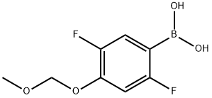 2,5-二氟-4-(甲氧基甲氧基)苯基硼酸 结构式