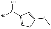 2-(Methylthio)thiophene-4-boronic acid Struktur