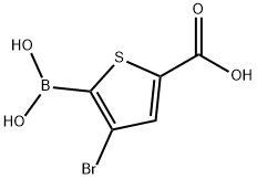 3-溴-5-羧基噻吩-2-硼酸,1451392-85-0,结构式