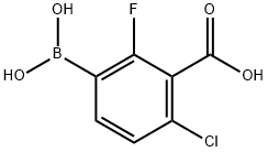 3-Carboxy-4-chloro-2-fluorophenylboronic acid Structure