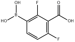 3-Carboxy-2,4-difluorophenylboronic acid Structure
