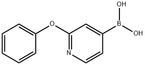 (2-苯氧基吡啶-4-基)硼酸 结构式