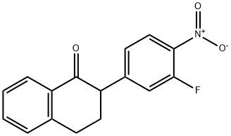 2-(3-Fluoro-4-nitrophenyl)-3,4-dihydronaphthalen-1(2H)-one,1451449-29-8,结构式