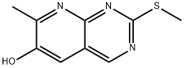 Pyrido[2,3-d]pyrimidin-6-ol, 7-methyl-2-(methylthio)- Struktur