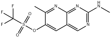 7-Methyl-2-(methylamino)pyrido[2,3-d]pyrimidin-6-yl trifluoromethanesulfonate|7-甲基-2-(甲基氨基)吡啶并[2,3-D]嘧啶-6-基三氟甲磺酸酯