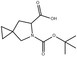 5-Azaspiro[2.4]heptane-5,6-dicarboxylic acid, 5-(1,1-dimethylethyl) ester Struktur