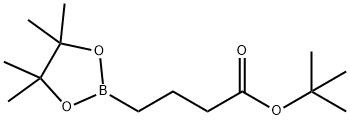 tert-butyl 4-(4,4,5,5-tetramethyl-1,3,2-dioxaborolan-2-yl)butanoate Struktur