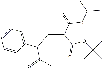 Isopropyl 2-(tert-butoxycarbonyl)-5-oxo-4-phenylhexanoate 化学構造式