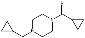 (4-Cyclopropanecarbonyl-piperazin-1-yl)-cyclopropyl-   methan one Structure