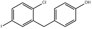 4-(5-碘-2-氯苄基)苯酚, 1459754-32-5, 结构式