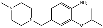 2-isopropoxy-4-(4-methylpiperazin-1-ylmethyl)phenylamine Structure