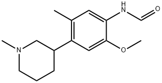 N-[2-methoxy-5-methyl-4-(1-methylpiperidin-3-yl)phenyl]formamide Structure