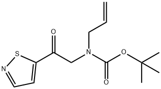 tert-butylallyl(2-(isothiazol-5-yl)-2-oxoethyl)carbamate 结构式