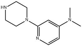 N,N-dimethyl-2-piperazin-1-ylpyridin-4-amine Structure