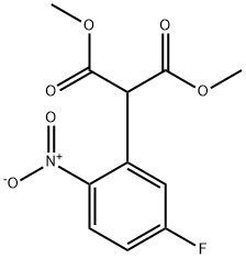 Dimethyl 2-(5-Fluoro-2-Nitrophenyl)Malonate 化学構造式