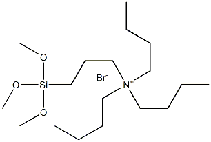 (3-三甲氧基硅基丙基)三正丁基溴化铵,147366-30-1,结构式