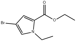 ethyl4-bromo-1-ethyl-1H-pyrrole-2-carboxylate Structure