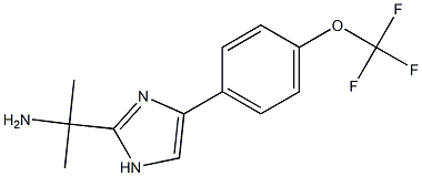 1-Methyl-1-[4-(4-trifluoromethoxy-phenyl)-1H-imidazol-2-yl]-ethylamine, 1480833-70-2, 结构式