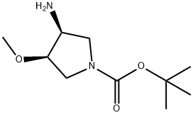 (3S,4R)-3-氨基-4-甲氧基吡咯烷-1-羧酸叔丁酯, 148260-95-1, 结构式