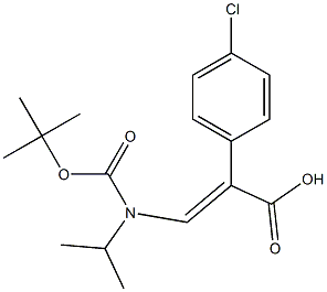 Trans-N-Boc-2-(4-chlorophenyl)-3-(isopropylamino) acrylic acid|(E)-3-((叔丁氧羰基)(异丙基)氨基)-2-(4-氯苯基)丙烯酸