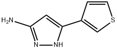 5-(3-thienyl)-1H-Pyrazol-3-amine, 149246-86-6, 结构式