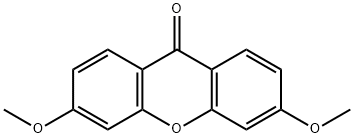3,6-dimethoxy-9H-xanthen-9-one Struktur