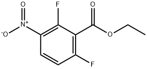 2,6-二氟-3-硝基苯甲酸乙酯 结构式