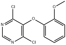 4,6-dichloro-5-(2-methoxyphenoxy)pyrimidine Struktur