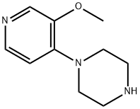 1-(3-methoxypyridin-4-yl)piperazine 结构式