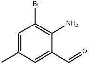 2-氨基-3-溴-5-甲基苯甲醛 结构式