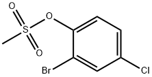 2-BROMO-4-CHLOROPHENYL METHANESULFONATE Structure