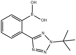 (2-(2-(叔-丁基)-2H-四唑-5-基)苯基)硼酸,151512-28-6,结构式