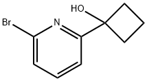 1-(6-Bromopyridin-2-yl)cyclobutanol Struktur