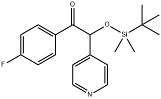 2-(tert-butyldimethyl-silyloxy)-1-(4-fluorophenyl)-2-pyridin-4-yl-ethanone Struktur
