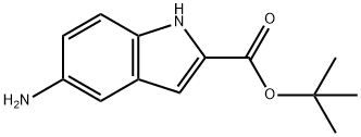 5-氨基-1H-吲哚-2-羧酸叔丁酯,152213-43-9,结构式