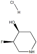 (3R,4S)-3-fluoropiperidin-4-ol hydrochloride Struktur