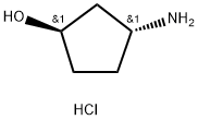 (1R,3R)-3-Aminocyclopentanol hydrochloride Struktur