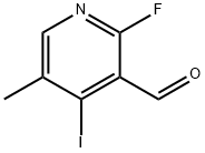 2-氟-4-碘-5-甲基-3-吡啶甲醛,153034-96-9,结构式
