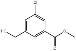 3-氯-5-(羟甲基)苯甲酸甲酯, 153203-58-8, 结构式