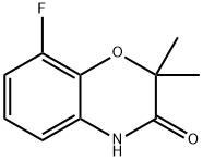8-fluoro-2,2-dimethyl-3,4-dihydro-2H-1,4-benzoxazin-3-one Structure