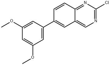 2-chloro-6-(3,5-dimethoxyphenyl)quinazoline Struktur