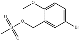 5-bromo-2-methoxybenzyl methanesulfonate,1539311-12-0,结构式