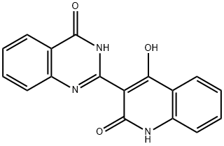 2-(4-hydroxy-2-oxo-1,2-dihydroquinolin-3-yl)quinazolin-4(3H)-one 结构式