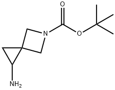 1-アミノ-5-アザスピロ[2.3]ヘキサン-5-カルボン酸TERT-ブチル塩酸塩 化学構造式