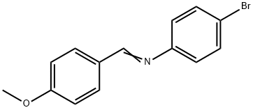 N-(4-METHOXYBENZYLIDENE)-4-BROMOANILINE Struktur