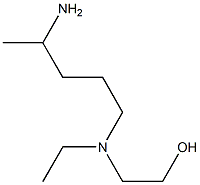 2-((4-aminopentyl)(ethyl)amino)ethan-1-ol 化学構造式