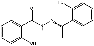 (E)-2-hydroxy-N'-(1-(2-hydroxyphenyl)ethylidene)benzohydrazide 结构式