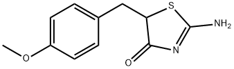 2-Imino-5-(4-methoxy-benzyl)-thiazolidin-4-one 结构式