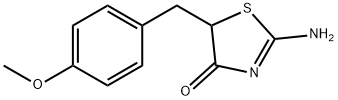 2-Imino-5-(4-methoxy-benzyl)-thiazolidin-4-one Structure